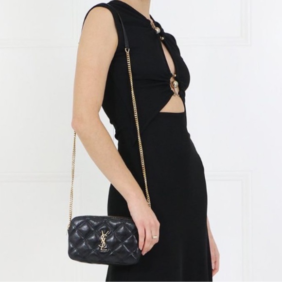 Yves Saint Laurent Becky double zip crossbody bag - Picture 2 of 13